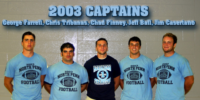 2003 North Penn Football Captains