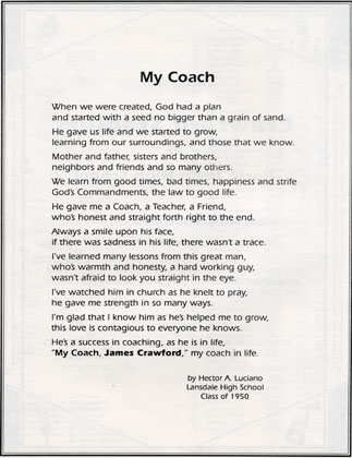 Poem written by a Hector A. Luciano